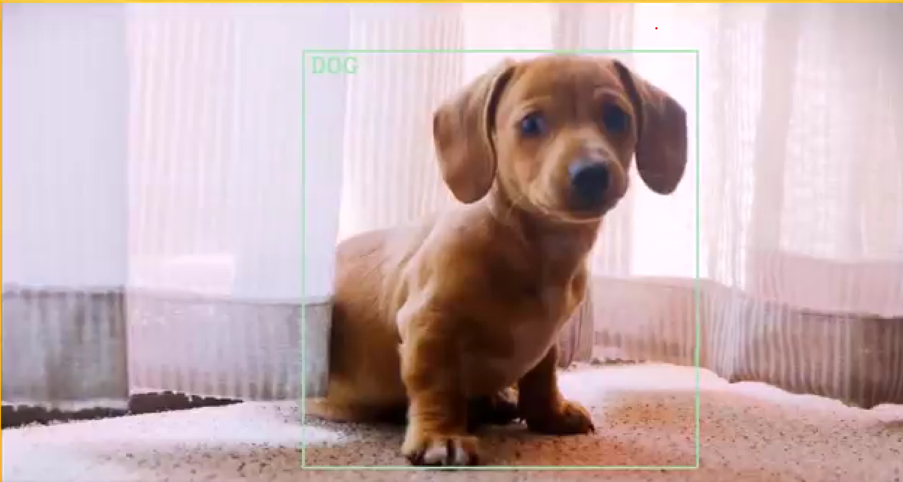 Face and object detection screenshot